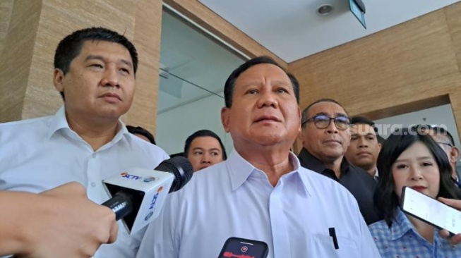 Maruarar Sirait secara terbuka menyampaikan dukungannya untuk Prabowo Subianto di Pilpres 2024. (Suara.com/Novian)