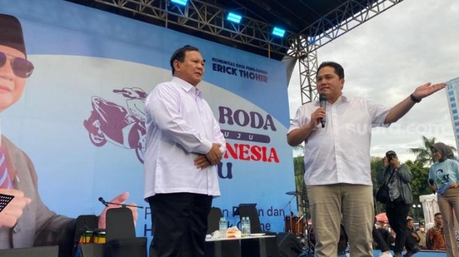 Sahabat Ojol Deklarasi Dukungan, Erick Thohir: Prabowo Pasti Menjaga Kesejahteraan Kita Semua