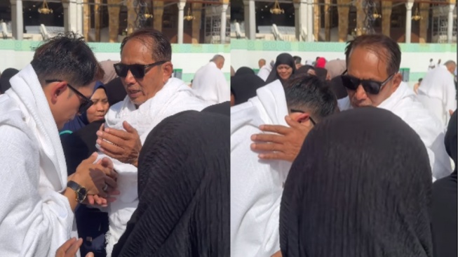 Potret Kiki Farrel Umrah Bareng Ayah. (Instagram/kikifarrel_)