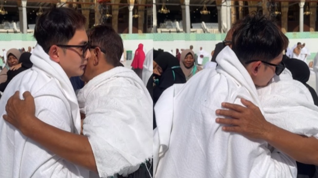 Potret Kiki Farrel Umrah Bareng Ayah. (Instagram/kikifarrel_)