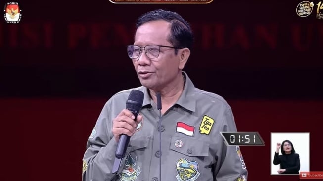 Cawapres nomor urut 3 Mahfud MD [YouTube]