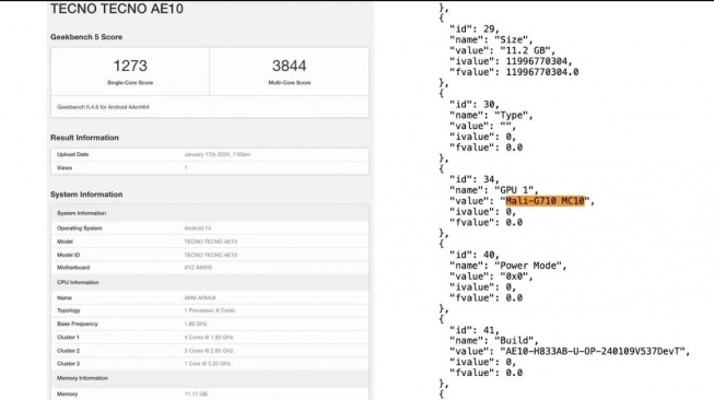 Geekbench Phantom V2 Fold. [Mysmartprice]