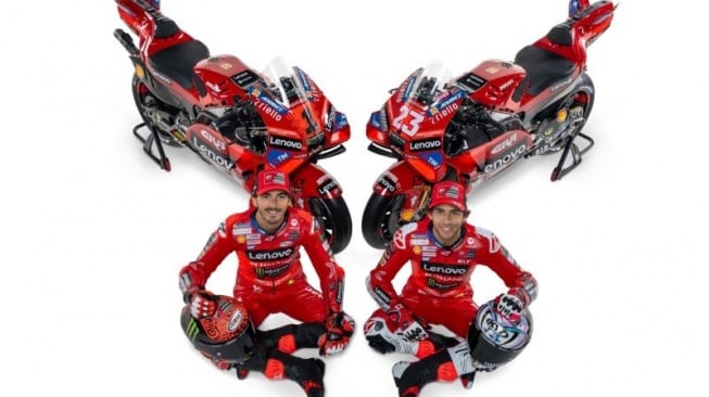 Francesco Bagnaia dan Enea Bastianini Sambut MotoGP 2024 dengan Desain Baru Ducati