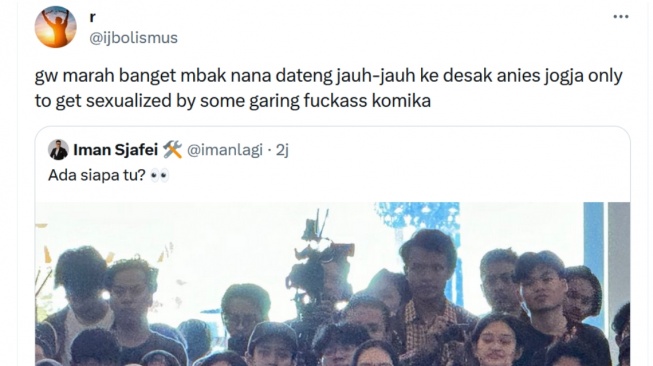 Desak Anies di Yogya Tercoreng Gegera Sosok Satu Ini, Najwa Shihab Sampai Ikut Terseret [Tangkap layar Twitter]