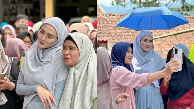 Adu Gaya Artis Caleg saat Kampanye (Instagram/@mulanjameela1)