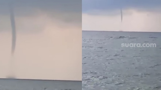 Fenomena Waterspout di Laut Bikin Geger Masyarakat Buleleng