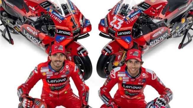 Resmi! Ducati Luncurkan Livery untuk Pecco Bagnaia dan Enea Bastianini