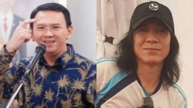 Kolase Basuki Tjahaja Purnama (Ahok) dan Abdee Slank. [Istimewa]