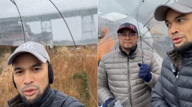 Potret Teuku Wisnu Tinjau Persiapan Pembangunan Masjid di Yokohama. (Instagram/teukuwisnu)