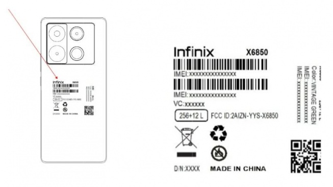 Infinix Note 40 Pro lolos sertifikasi FCC. (FCC)