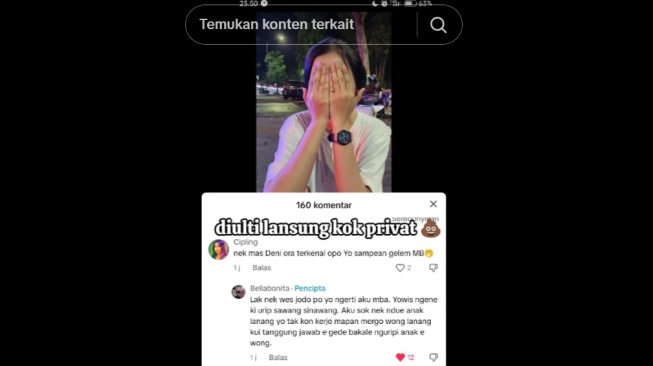 Bella Bonita geram dengan komentar julid netizen (TikTok @hallomoy_13)