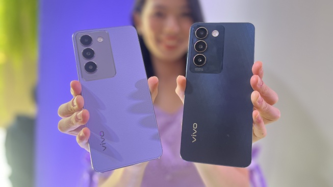 Vivo Y100 5G resmi dirilis ke Indonesia pada Kamis (25/1/2024). [Suara.com/Dicky Prastya]