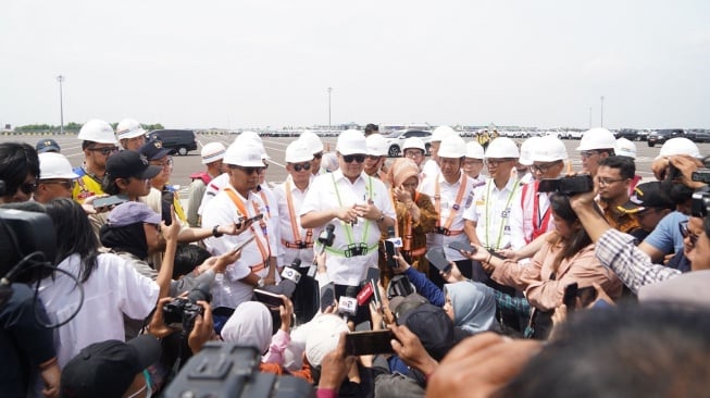 Airlangga Tinjau Pelabuhan Patimban dan Berharap Akan Menjadi Kawasan Penopang Industri