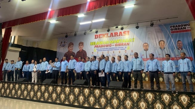 Demi Pilpres Satu Putaran, Eks Relawan Jokowi-JK Deklarasi Dukung Prabowo-Gibran