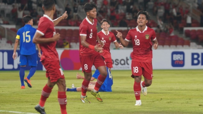 Cuplikan Laga Timnas Indonesia U-20 vs. Thailand U-20. (pssi.org)