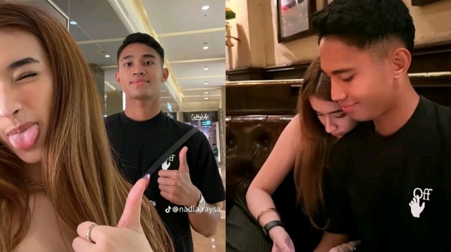 Potret Marselino Ferdinan dan Nadia Raisya (TikTok)