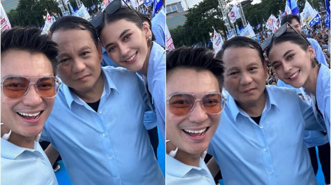 Baim Wong dan Paula Foto Bareng Prabowo, Bapau All In Prabowo-Gibran?