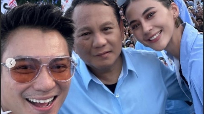 Foto Baim Wong Bareng Prabowo Bikin Pangling. [Instagram]