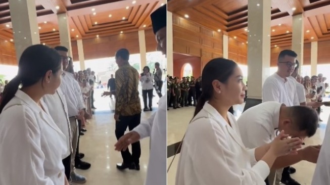 Momen Nagita Slavina Melamun Saat Bersalaman dengan Prabowo, Raffi Ahmad Kena Sentil Netizen