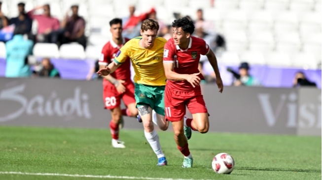 Rafael Struick saat membela Timnas Indonesia pada laga melawan Australia (pssi.org)