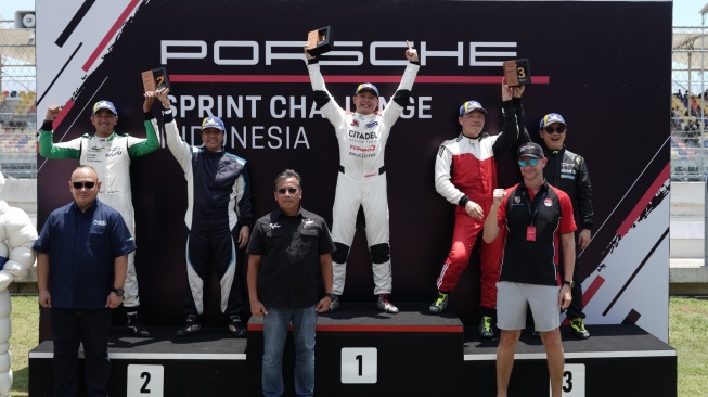 Berakhir sudah Porsche Sprint Challenge seri ketiga di Sirkuit Mandalika (28/1/2023) [ITDC].