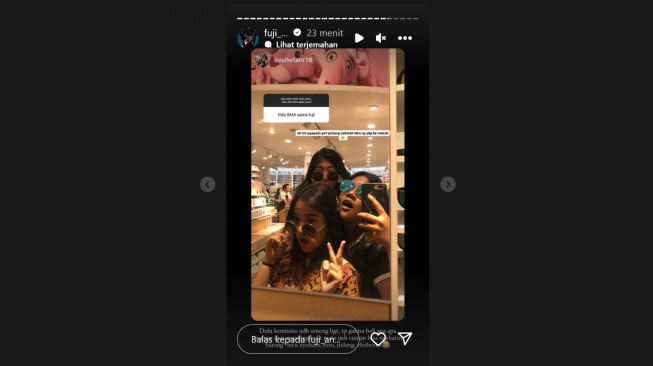 Curhatan Fuji semasa SMA (Instagram/@fuji_an)