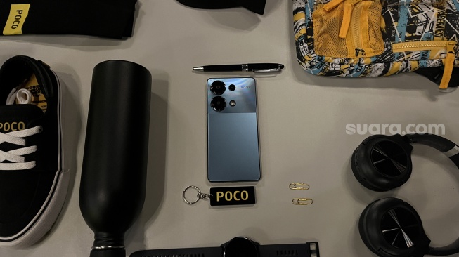 Poco M6 Pro resmi meluncur ke Indonesia pada Kamis (1/2/2024). [Suara.com/Dicky Prastya]