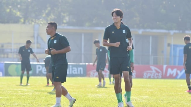 Pemain PSMS Medan saat menggelar latihan. [dok PSMS Medan]