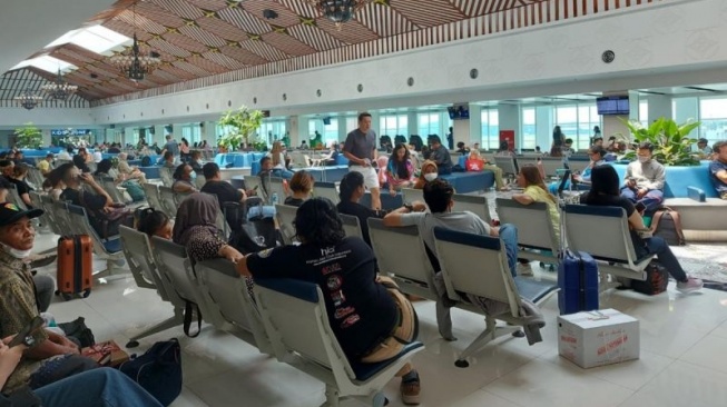 Suasana terminal penumpang di Bandara Adi Soemarmo Solo, di Boyolali, Jawa Tengah, Kamis (1/2/2024). [ANTARA/HO-Bandara Adi Soemarmo]