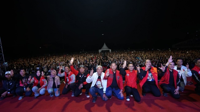 Konser Pesta Rakyat Ganjar Mahfud #29 yang diselenggarakan oleh Sahabat Ganjar pada Rabu (31/1/2024). [Ist]