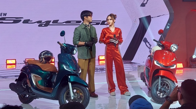 PT Astra Honda Motor Meluncurkan Skutik Bergaya Retro Honda Stylo 160. (Foto: Suara.com/Manuel Jeghesta)