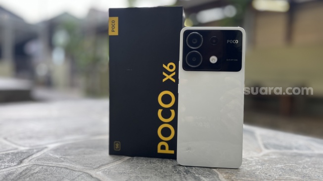 Review Poco X6 5G. [Suara.com/Dicky Prastya]