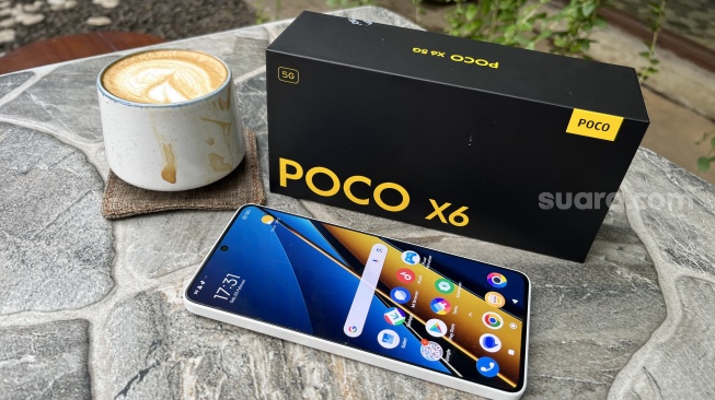 Review Poco X6 5G. [Suara.com/Dicky Prastya]