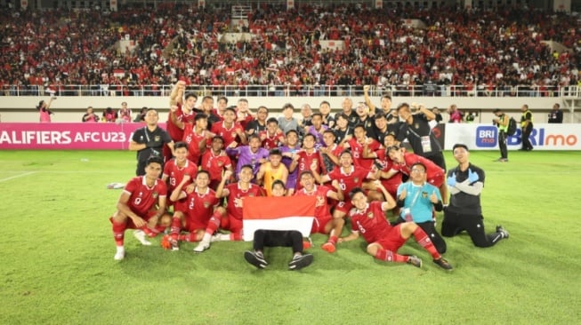 Skuad Timnas Indonesia U-23 Saat Lolos Ke Putaran Final Piala Asia U-23 2024. (pssi.org)