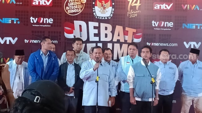 Tolak Tanya Jawab dengan Wartawan Usai Debat, Prabowo: Saya Kira Cukup, Semua Cukup Jelas