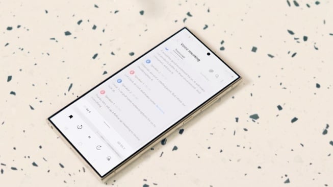 Fitur Transcript Assist di Samsung Galaxy S24 Series. [Samsung]