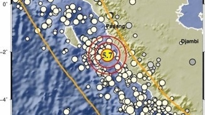 Gempa Bumi 5,7 Magnitudo Guncang Sumatera Barat, Getaran Terasa di Padang hingga Bukittinggi