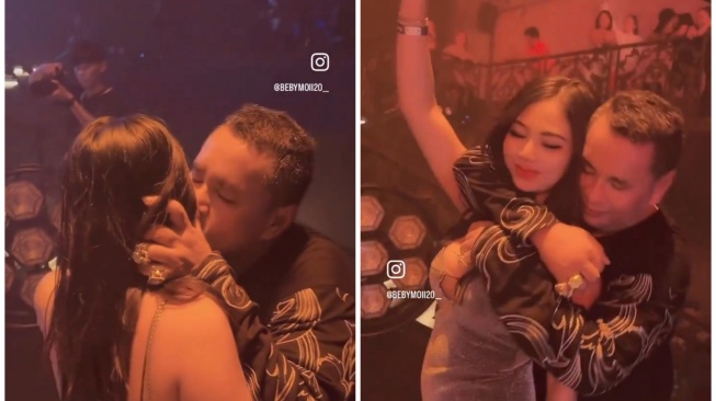 Detik-detik Hotman Paris Rangkul hingga Sosor Pipi Wanita di Klub Malam