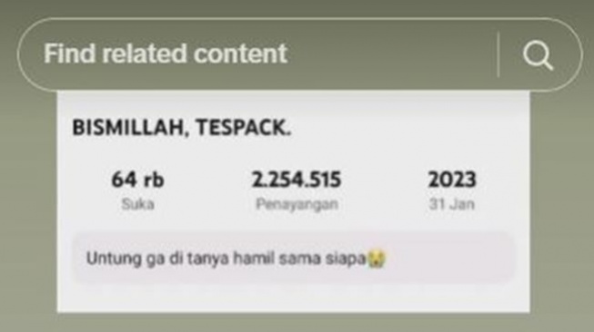 Postingan Ria Ricis yang diganti usai gugat cerai. (TikTok/svaa__grni)