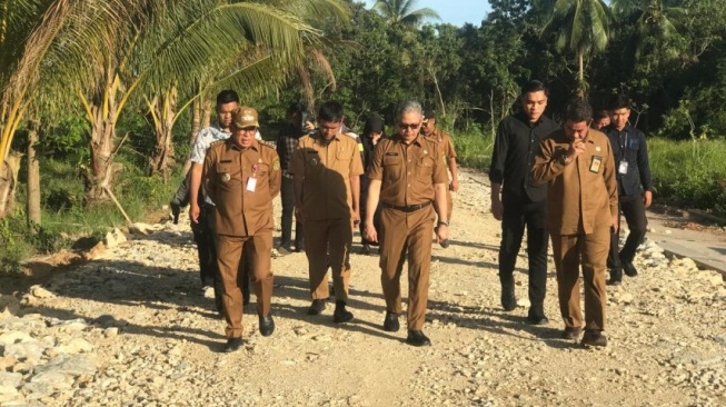 Pj Bupati PPU Kecewa Berat, Proyek Siring SDN 040 PPU Tak Sesuai Harapan