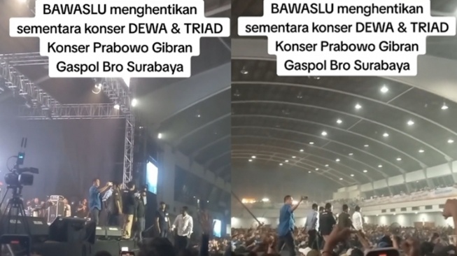 Fakta Konser Ahmad Dhani Dibubarkan Bawaslu (TikTok/@scd.99)