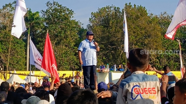 Hadiri Konser Indonesia Maju, Prabowo Ucapkan Duka Cita Meninggalnya Ketua DPRD Sumut