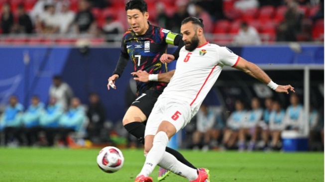 Pertandingan antara Yordania dan Korea Selatan di semi final Piala Asia 2023 (the-afc.com)