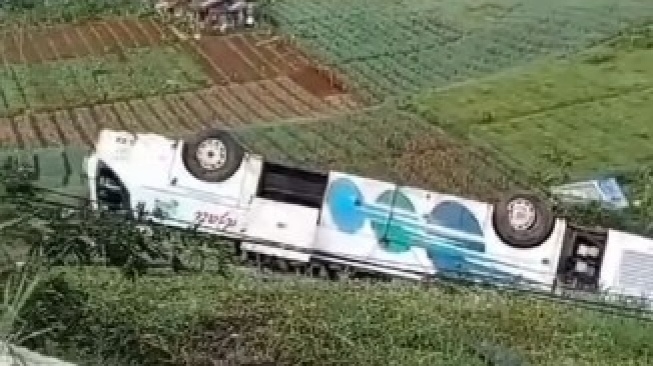 Alasan Bus Tanpa Penumpang Masuk Jurang di Puncak Cipanas, Sopir Lakukan Hal Nekat