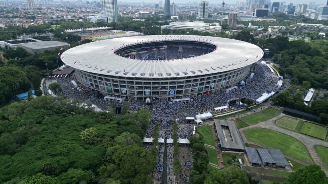 Sekitar 600 Ribu Warga Berkumpul Sejak Pagi di GBK, Prabowo Putuskan Kampanye Akbar lebih Awal