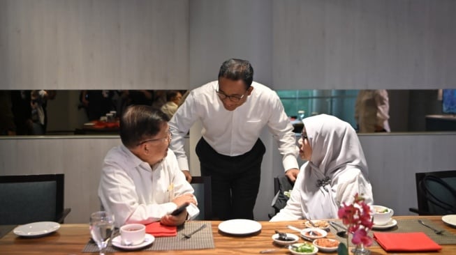 Momen Anies Sarapan Bersama JK Sebelum Kampanye Akbar di JIS