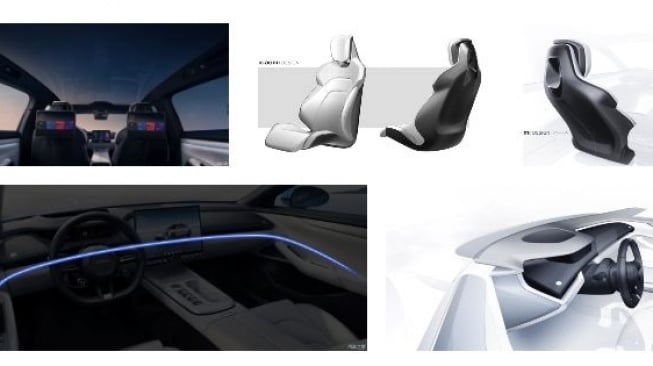 Penampilan interior mobil Xiaomi SU7. (Xiaomi)