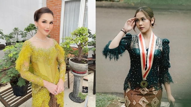 Adu Gaya Ayu Ting Ting vs Dinar Salsa (Instagram/@ayutingting92/@dinarsalsa)