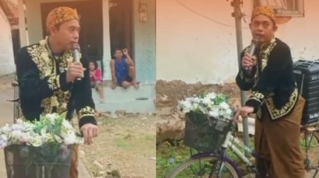 Aksi Unik Amir di Sumenep, Berpakaian Pengantin Ajak Warga Tidak Golput