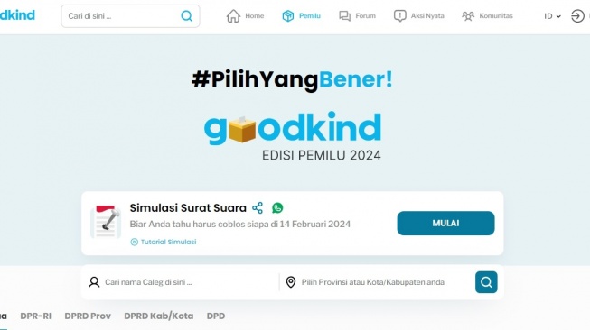 Bingung Coblos Siapa? Coba Simulasi Pemilu 2024 Online Agar Kenal Caleg DPR, DPRD hingga DPD